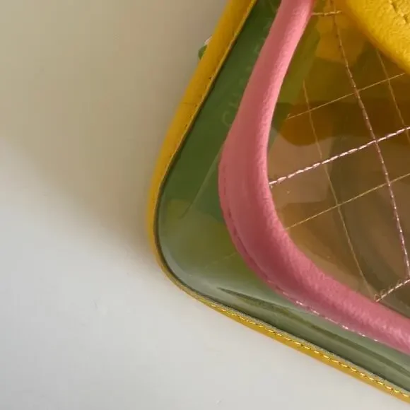 Chanel 18S Coco Splash Pastel Rainbow PVC Medium Flap Bag - Picture 5 of 11